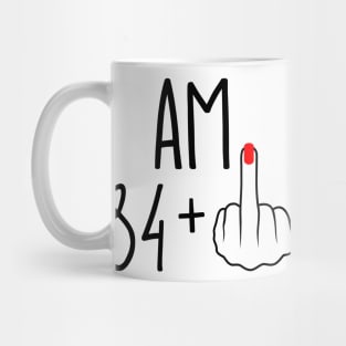 I Am 84 Plus 1 Middle Finger For A 85th Birthday Mug